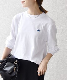 LACOSTE | 【SHIPS any別注】LACOSTE:〈洗濯機可能〉ピケ クルーネック ロンT 25AW(Tシャツ/カットソー)
