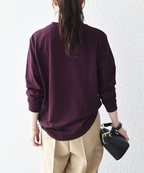 LACOSTE(ラコステ)の「【SHIPS any別注】LACOSTE:〈洗濯機可能〉ピケ クルーネック ロンT 26AW(Tシャツ/カットソー・レディース・ホワイト/ネイビー/ワイン・ONE SIZE)」の16枚目の写真