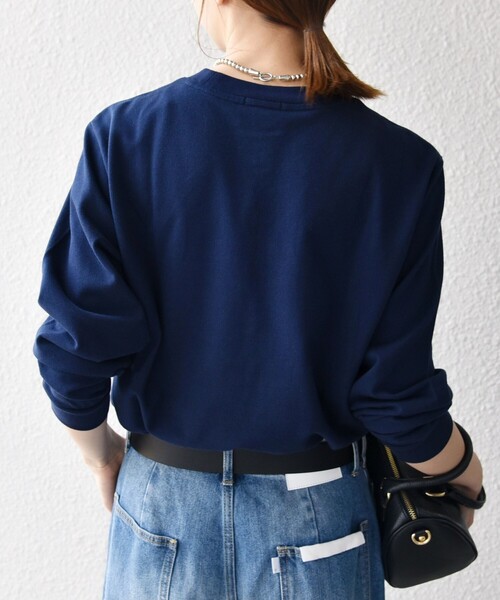 SHIPS any別注】LACOSTE:〈洗濯機可能〉ピケ クルーネック ロンT 25AW