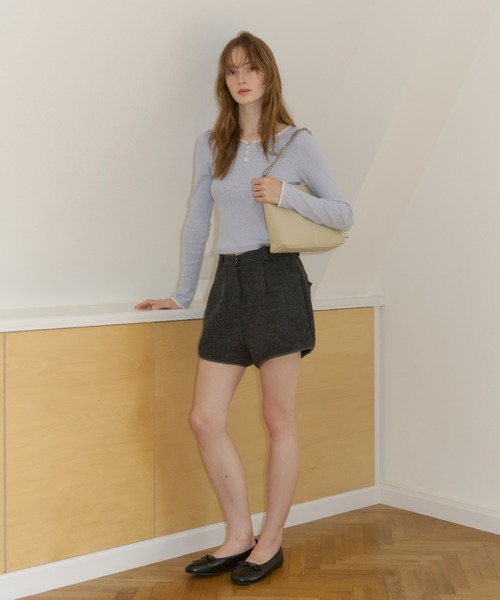 GIUNON（ジウノン）の「2way heart chain bag / 2wayハートチェーンバッグ（ショルダーバッグ・レディース・ブラック/クリーム/ブルー/ブラウン・FREE）」の16枚目の写真