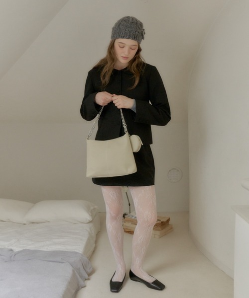 GIUNON（ジウノン）の「2way heart chain bag / 2wayハートチェーンバッグ（ショルダーバッグ・レディース・ブラック/クリーム/ブルー/ブラウン・FREE）」の10枚目の写真