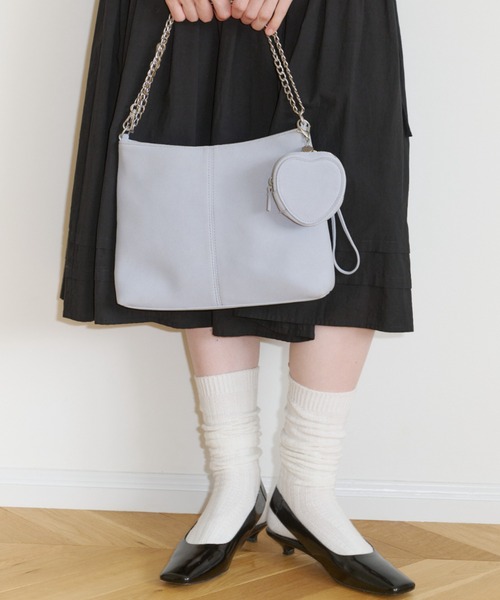 バッグ Giunon 2way heart chain bag / 2way 2way heart chain bag / 2wayハートチェーンバッグ（ショルダーバッグ