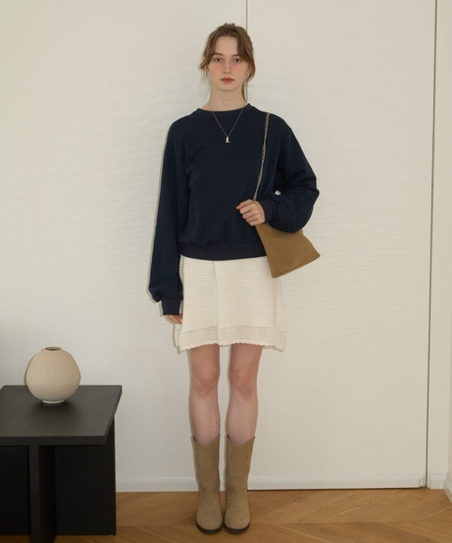 GIUNON（ジウノン）の「2way heart chain bag / 2wayハートチェーンバッグ（ショルダーバッグ・レディース・ブラック/クリーム/ブルー/ブラウン・FREE）」の12枚目の写真