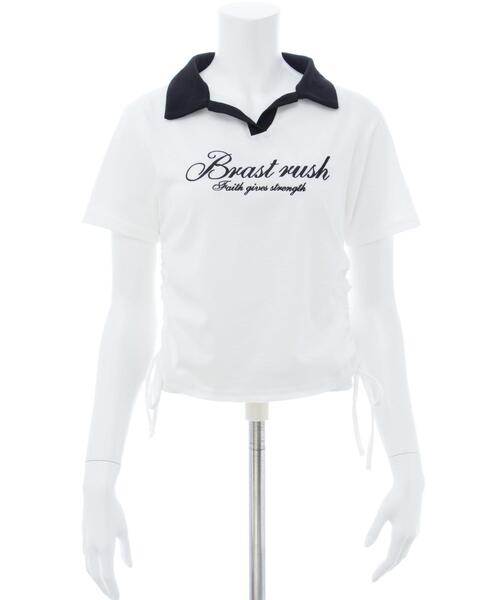 INGNI(イング)の「サイドドロストスキッパー襟配色トップス(Tシャツ/カットソー・レディース・ホワイト×ブラック/ブラック×ホワイト/ベージュ系6・M)」の18枚目の写真