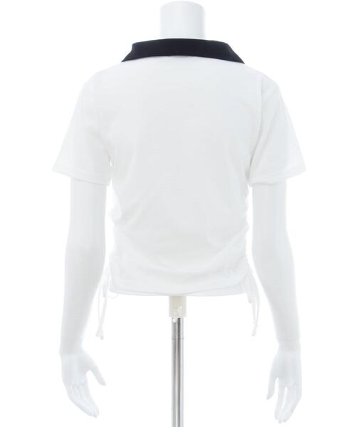INGNI(イング)の「サイドドロストスキッパー襟配色トップス(Tシャツ/カットソー・レディース・ホワイト×ブラック/ブラック×ホワイト/ベージュ系6・M)」の20枚目の写真