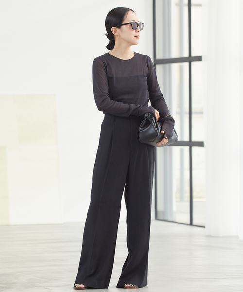 追加》Mesh Sheer ロンT 4（Tシャツ/カットソー）｜Plage（プラージュ