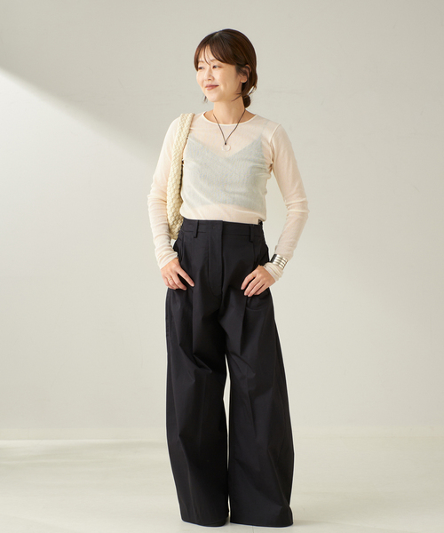 追加》Mesh Sheer ロンT 4（Tシャツ/カットソー）｜Plage（プラージュ