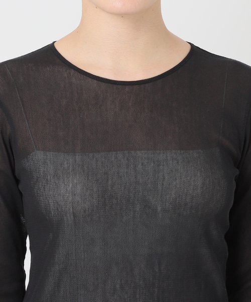 追加》Mesh Sheer ロンT 4（Tシャツ/カットソー）｜Plage（プラージュ