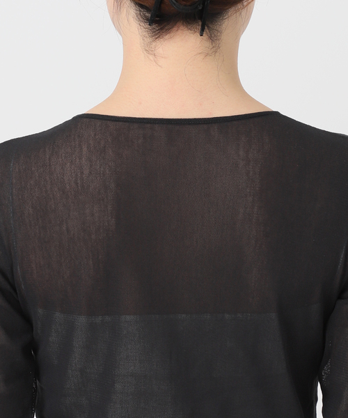 追加》Mesh Sheer ロンT 4（Tシャツ/カットソー）｜Plage
