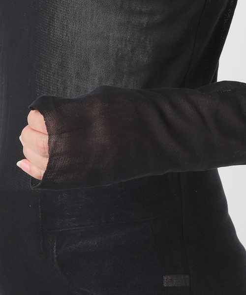 plage(プラージュ)の「《追加》Mesh Sheer ロンT 4(Tシャツ/カットソー・レディース・アイボリー/チャコールグレー/ホワイト・FREE)」の10枚目の写真