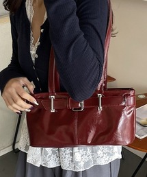 レザー風ベルトバッグ