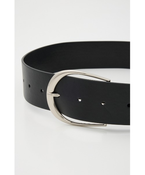 SLY（スライ）の「SIMPLY WIDE BELT シンプリーワイド ベルト（ベルト・レディース・ブラック・FREE）」の3枚目の写真
