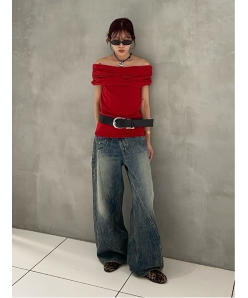 SLY（スライ）の「SIMPLY WIDE BELT シンプリーワイド ベルト（ベルト・レディース・ブラック・FREE）」の10枚目の写真