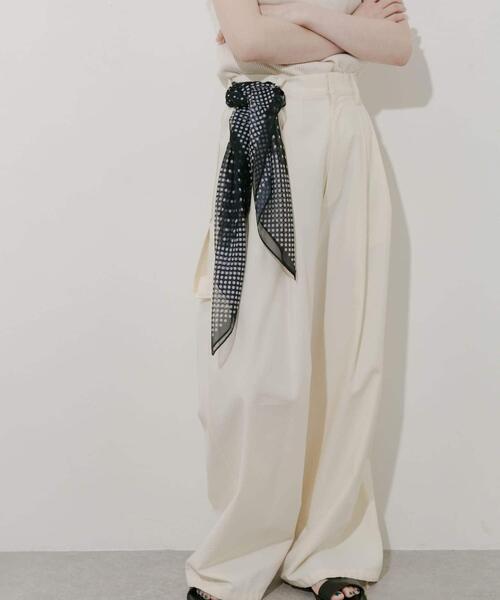 SMELLY(スメリー)の「アソートシアースカーフ(バンダナ/スカーフ・レディース・ネイビー/ドット/ブルー/オレンジ・-)」の14枚目の写真