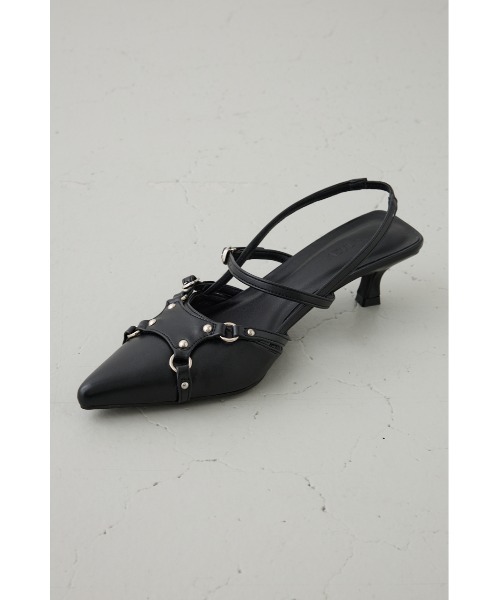 AZUL by moussy（アズールバイマウジー）の「ポインテッドベルトデザインパンプス（パンプス・レディース・ブラウン/ブラック・SMALL/MEDIUM/LARGE）」の13枚目の写真