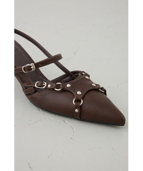 AZUL by moussy（アズールバイマウジー）の「ポインテッドベルトデザインパンプス（パンプス・レディース・ブラウン/ブラック・SMALL/MEDIUM/LARGE）」の22枚目の写真