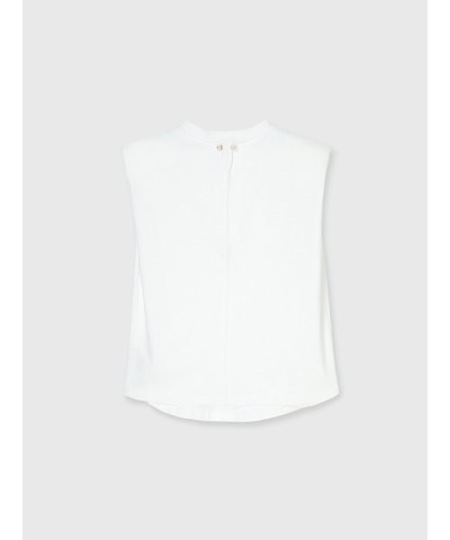 EIMY ISTOIRE(エイミーイストワール)の「ウエストタックノースリトップス(Tシャツ/カットソー・レディース・ブラック/ベージュ/ピンク/ホワイト・F)」の21枚目の写真