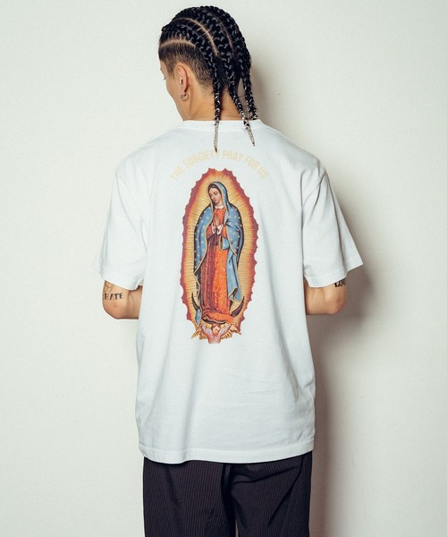 Subciety（サブサエティ）の「Maria tee（Tシャツ/カットソー・メンズ・ブラック/ホワイト・MEDIUM/SMALL/XX-LARGE/X-LARGE/LARGE）」の3枚目の写真