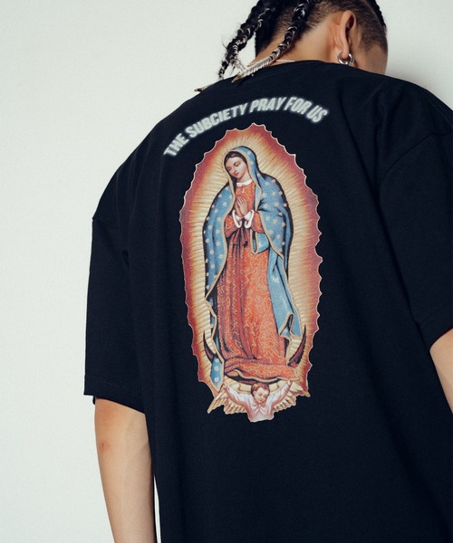 Subciety（サブサエティ）の「Maria tee（Tシャツ/カットソー・メンズ・ブラック/ホワイト・MEDIUM/SMALL/XX-LARGE/X-LARGE/LARGE）」の6枚目の写真