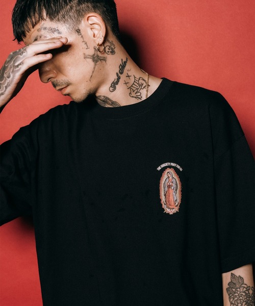 Subciety（サブサエティ）の「Maria tee（Tシャツ/カットソー・メンズ・ブラック/ホワイト・MEDIUM/SMALL/XX-LARGE/X-LARGE/LARGE）」の16枚目の写真