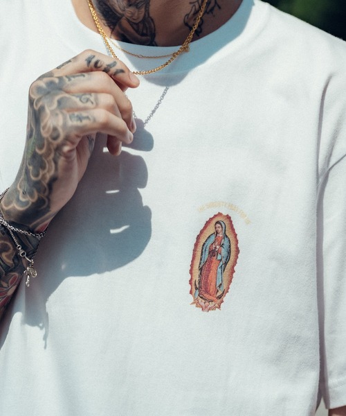 Subciety（サブサエティ）の「Maria tee（Tシャツ/カットソー・メンズ・ブラック/ホワイト・MEDIUM/SMALL/XX-LARGE/X-LARGE/LARGE）」の13枚目の写真