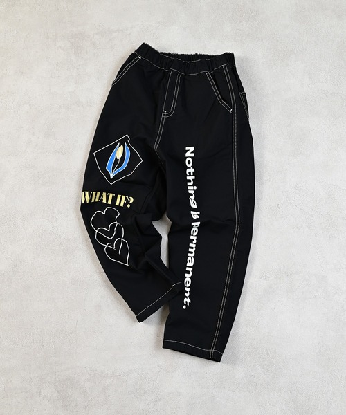 MARKEY'S（マーキーズ）の「ツイルプリントパンツ（チノパンツ・キッズ・オフホワイト/ブラック/ライトピンク/オリーブ・140/130/100/95/90/80/110/150/120）」の17枚目の写真