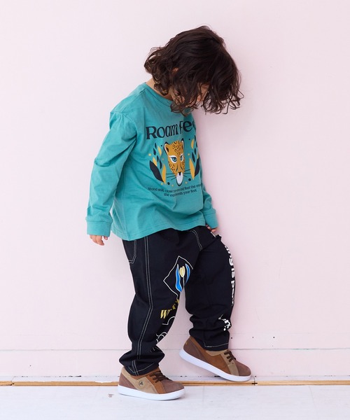MARKEY'S（マーキーズ）の「ツイルプリントパンツ（チノパンツ・キッズ・オフホワイト/ブラック/ライトピンク/オリーブ・140/130/100/95/90/80/110/150/120）」の22枚目の写真