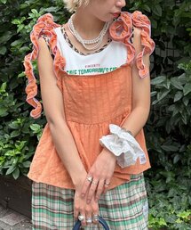 Chloé フリルオレンジキャミソール Chloé フリルオレンジキャミソール Chloé フリルオレンジキャミソール