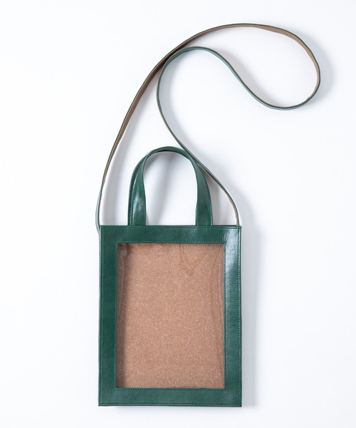 バッグ zzzzaaaa Leather＋PVC Frame Tote Bag（トートバッグ）｜TXA（ティーエックス