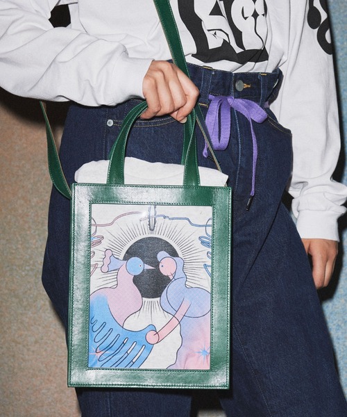 Leather＋PVC Frame Tote Bag（トートバッグ）｜TXA（ティー