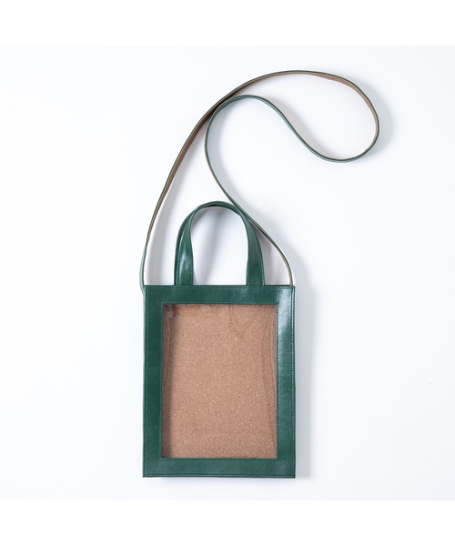 Leather＋PVC Frame Tote Bag（トートバッグ）｜TXA（ティー