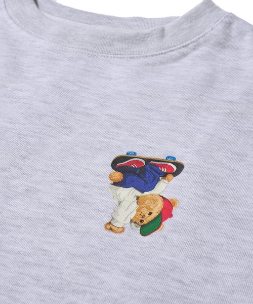 VISION STREET WEAR（ヴィジョンストリートウェア）の「【VISION STREET WEAR】オリジナルグラフィック スケーターベアー クルーネックスウェットプルオーバー（スウェット・レディース・チャコールグレー/ワインレッド/ライトグレー・LARGE/MEDIUM/X-LARGE）」の7枚目の写真