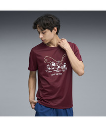 PUMA プーマ メンズ ランニング グラフィック メッシュ 半袖 Tシャツ