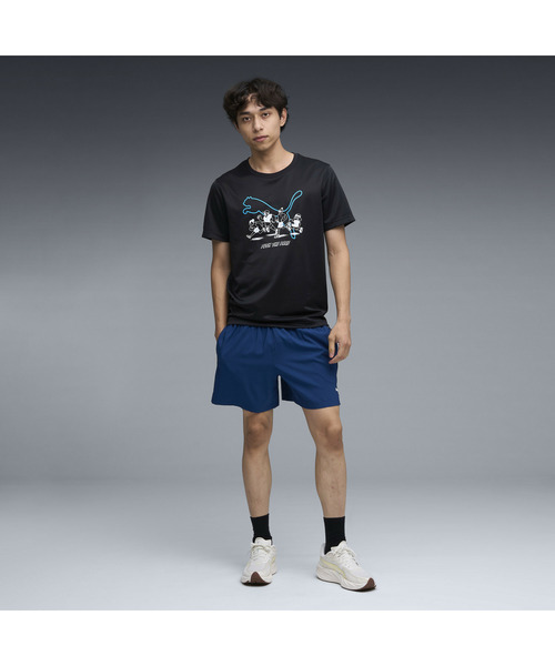PUMA（プーマ）の「PUMA プーマ メンズ ランニング グラフィック メッシュ 半袖 Tシャツ（Tシャツ/カットソー・メンズ・レッド系その他/ブラック・XX-LARGE/MEDIUM/X-LARGE/LARGE/SMALL）」の8枚目の写真
