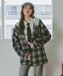 repipi armario（レピピ アルマリオ）の「チェックフードシャツジャケット（その他アウター・キッズ）」
