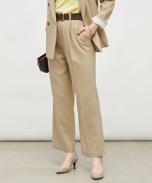 新品ノーリーズベーシックウールパンツ／ベージュ系 NOLLEY'S｜ノーリーズのパンツ（ベージュ系）通販 - ZOZOTOWN