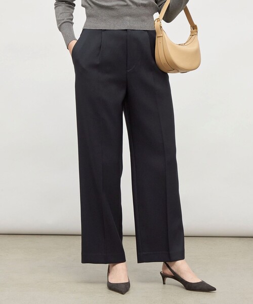 NOLLEY’S(ノーリーズ)の「《セットアップ対応》ウォッシャブルウール調セミワイドパンツ(その他パンツ・レディース・ネイビー/ベージュ/ブラウン・38/36/34/40)」の22枚目の写真