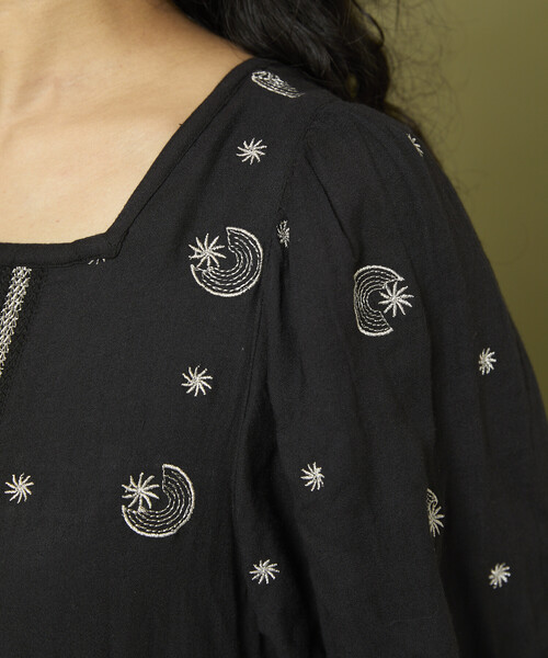 Freada（フリーダ）の「Freada/フリーダ ラメ 刺繍 Moon & Star