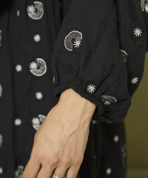 Freada（フリーダ）の「Freada/フリーダ ラメ 刺繍 Moon & Star