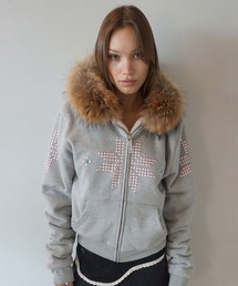 SCULPTOR(XJv^[)Fur Trimming Hooded Zip-Up(̑AE^[)