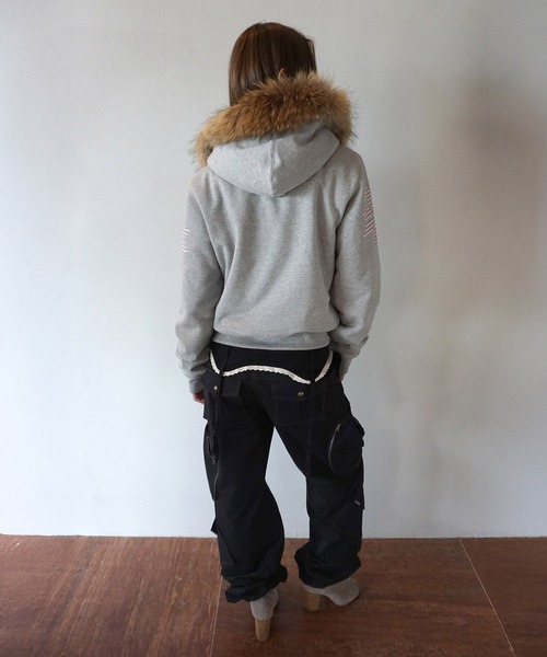 Fur Trimming Hooded Zip-Up（その他アウター）｜SCULPTOR（スカルプ