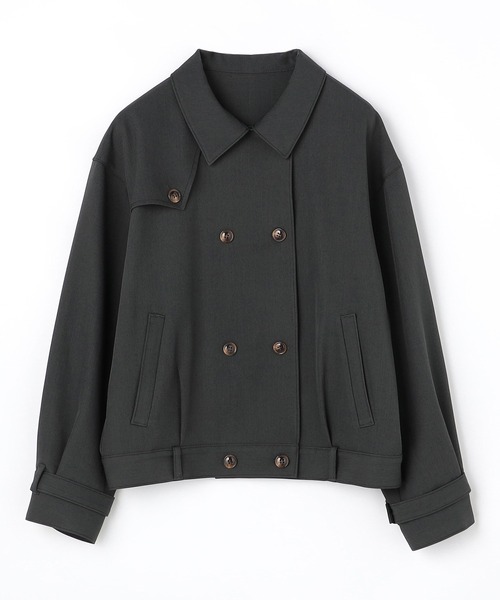 NICOLE CLUB（ニコル　クラブ）の「ブルゾン風トレンチジャケット（その他アウター・レディース・ブラウン/グリーン/ネイビー・MEDIUM）」の15枚目の写真