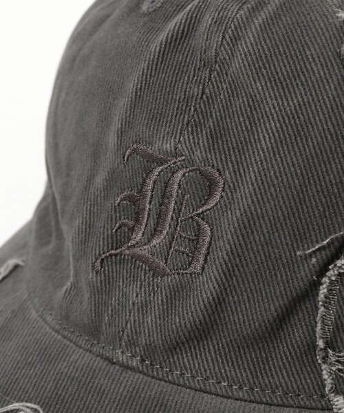 BEAMS HEART（ビームスハート）の「オールドイングリッシュロゴ キャップ（キャップ・メンズ・グレー/ブラック・ONE SIZE）」の6枚目の写真