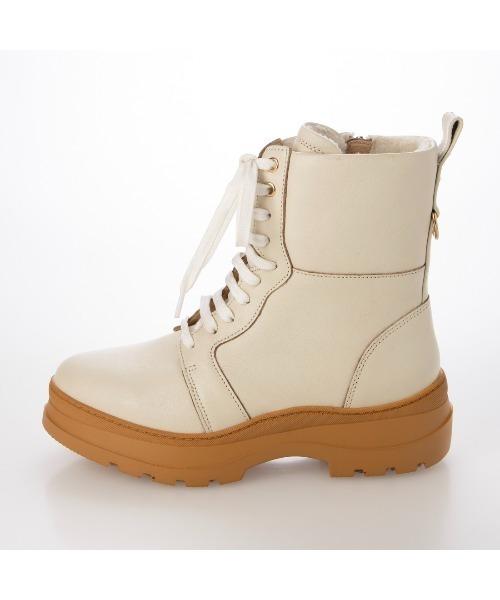 carino(カリーノ)の「【3E】厚底レースアップブーツ(ブーツ・レディース・キャメル/ブラック/アイボリー・22.5cm/23cm/23.5cm/24cm/24.5cm)」の6枚目の写真