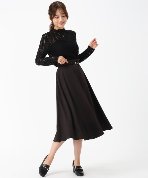 MISCH MASCH（ミッシュマッシュ）の「2025秋冬新作 シアーレースカットソー（Tシャツ/カットソー・レディース・ホワイト/ブラック・ﾌﾘ-）」の21枚目の写真