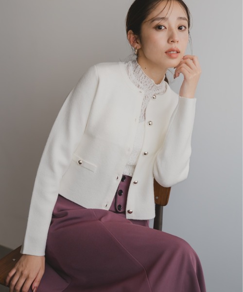 MISCH MASCH（ミッシュマッシュ）の「2025秋冬新作 シアーレースカットソー（Tシャツ/カットソー・レディース・ホワイト/ブラック・ﾌﾘ-）」の5枚目の写真