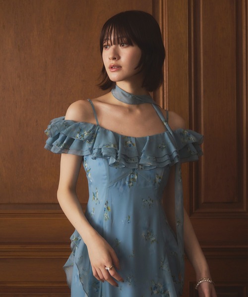 EIMY ISTOIRE（エイミーイストワール）の「フラワーシフォンドレス