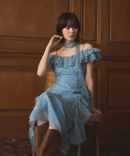 EIMY ISTOIRE（エイミーイストワール）の「フラワーシフォンドレス
