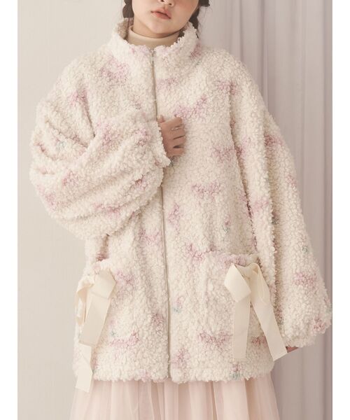 Fluffy Tulip Boa Blouson（ブルゾン）｜merry jenny（メリージェニー