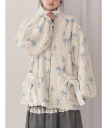 merry jenny([WFj[)Fluffy Tulip Boa Blouson(u])